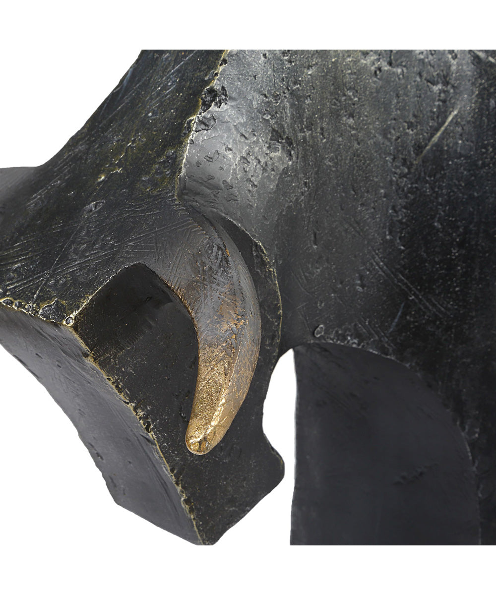 Regal Bull Bronze Sculptures Set of 2