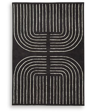 Eldonmore Medium Rug Black/Ivory
