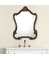26x35" Wall Mirror Lightly Distressed Bronze