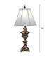 34"H 3-Way Table Lamp Smoked Umber