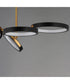 Hoopla 4-Light LED Pendant Black / Gold