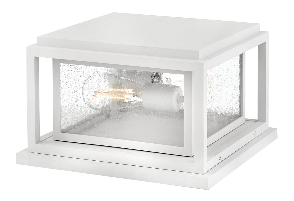 Republic Coastal Elements  2-Light Small Pier Mount Lantern in Textured White