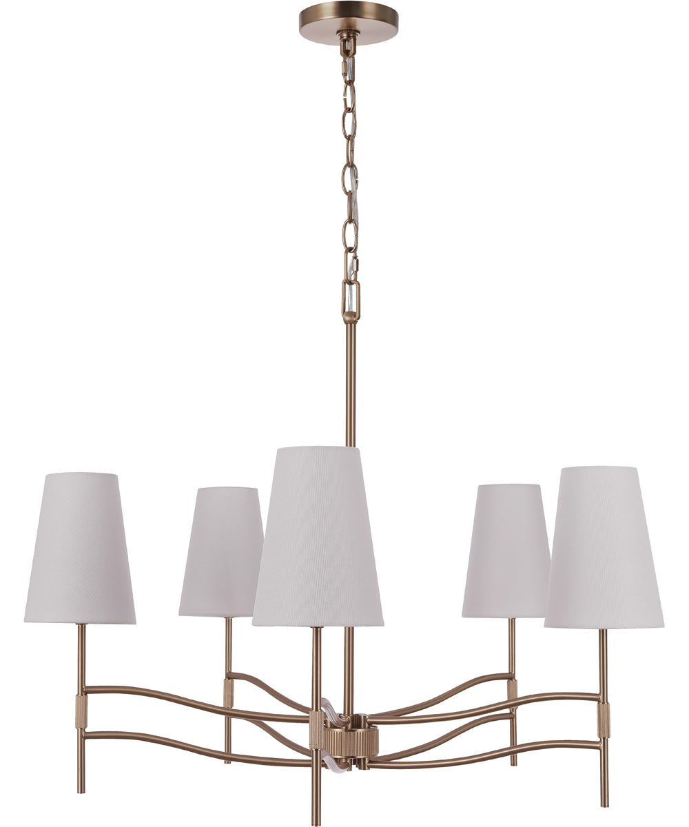 Astor 5-Light Lighting Satin Brass