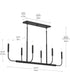 Reines 6-Light Linear Chandelier Matte Black