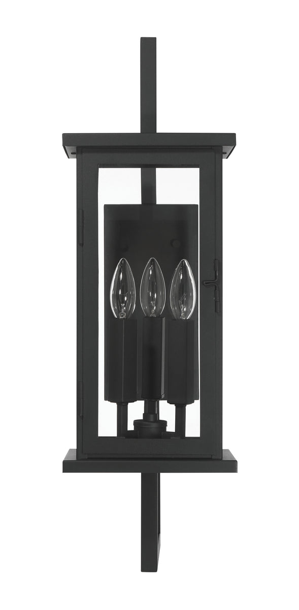 Jordan 3-Light Outdoor Lighting Textured Black