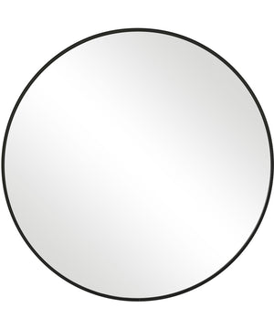 24x24" Wall Mirror in Satin Black