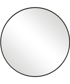 24x24" Wall Mirror in Satin Black