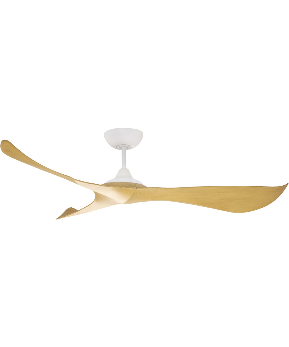 Keanu 56 inch Indoor/Outdoor Fan Matte White / Teak