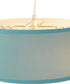 2 Light Swag Plug-In Pendant 14"w Island Paradise Blue with Diffuser, White Cord
