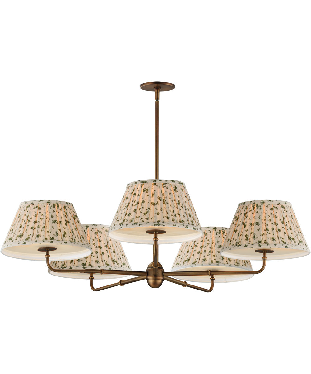 Dunbridge 5-Light Chandelier Weathered Brass