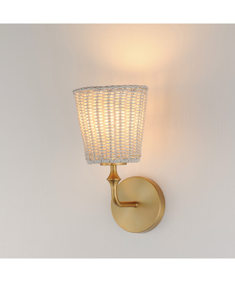 Baja 1-Light Sconce Natural Aged Brass