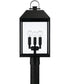 Nelson 3-Light Outdoor Post-Lantern Black