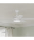 Nolyn V 52 in. 5-Blade Modern LED Ceiling Fan Matte White