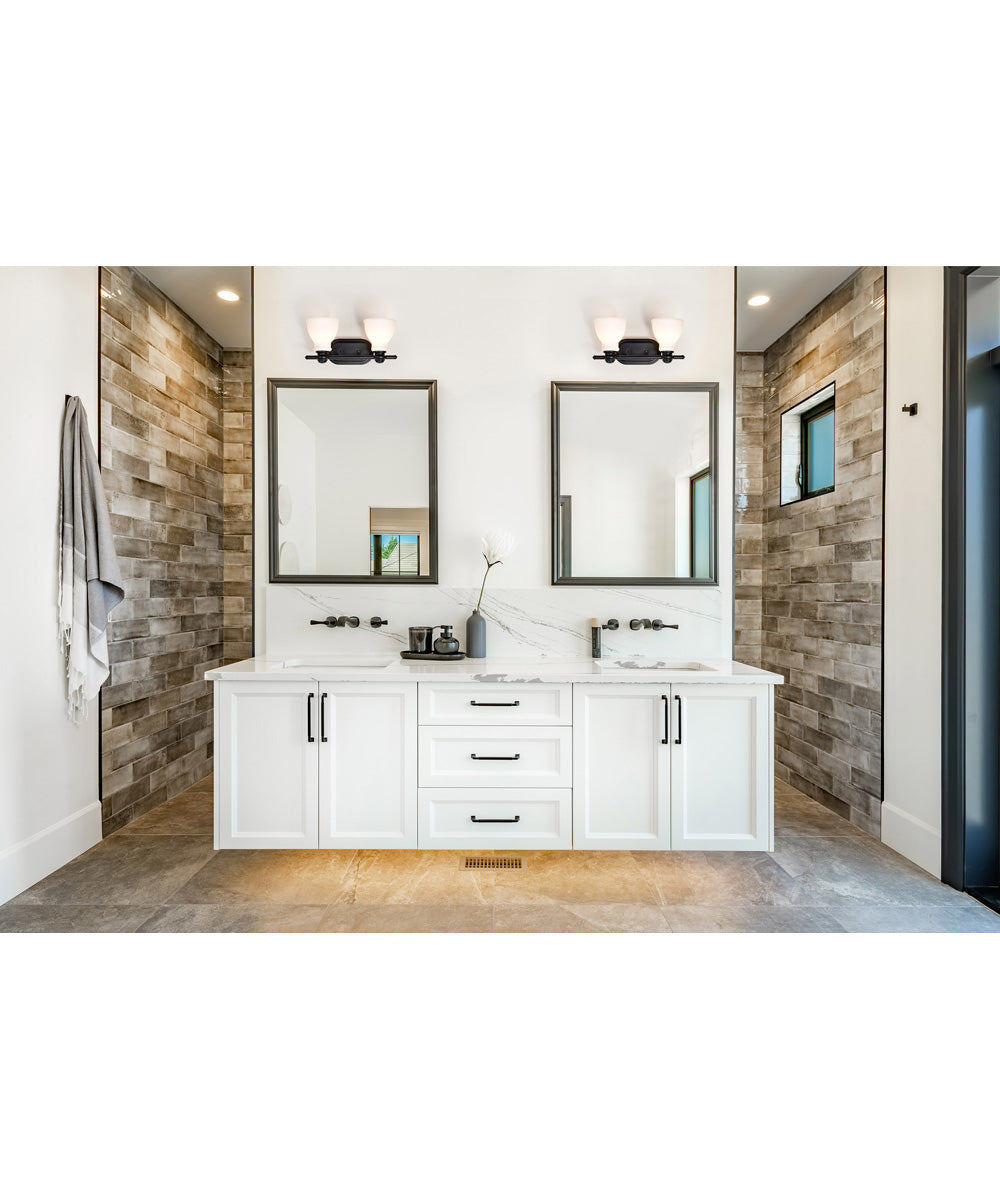 Russel 2-Light Vanity & Wall Matte Black