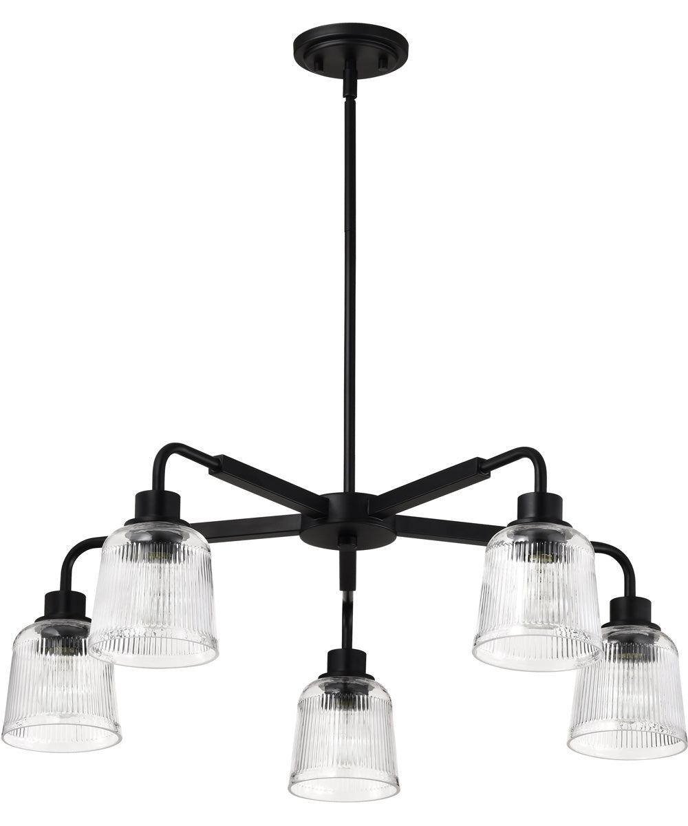 Grayson 5-Light Chandelier Matte Black