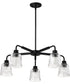 Grayson 5-Light Chandelier Matte Black