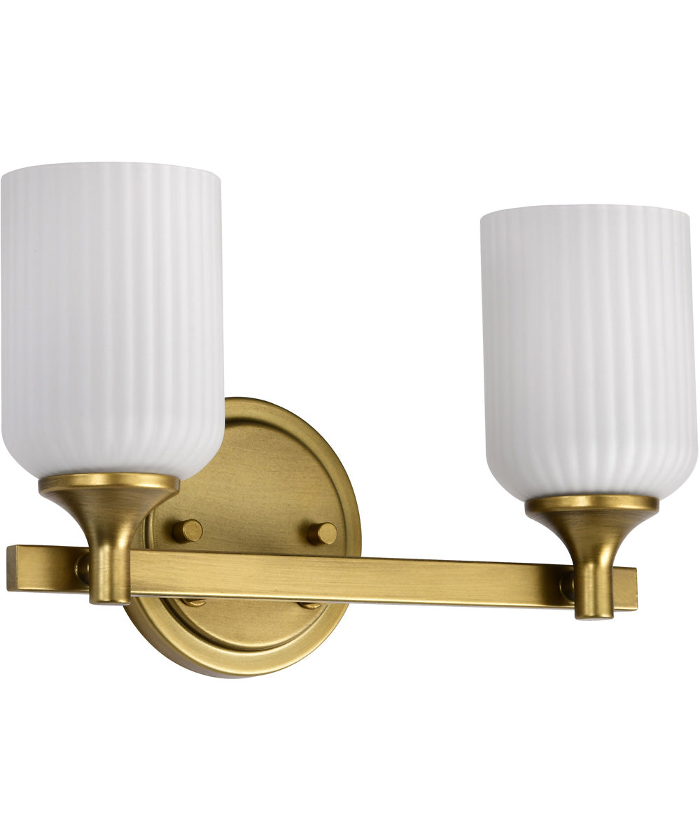 Solara 2-Light Vanity & Wall Natural Brass