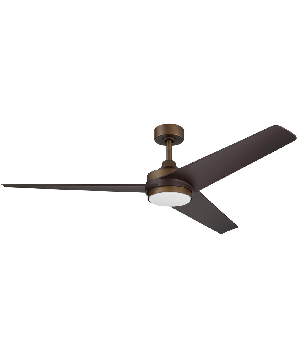 Velto 60-in. 3-Blade LED Modern Ceiling Fan Heritage Brushed Bronze