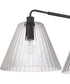 Pleated 3-Light Lighting Flat Black