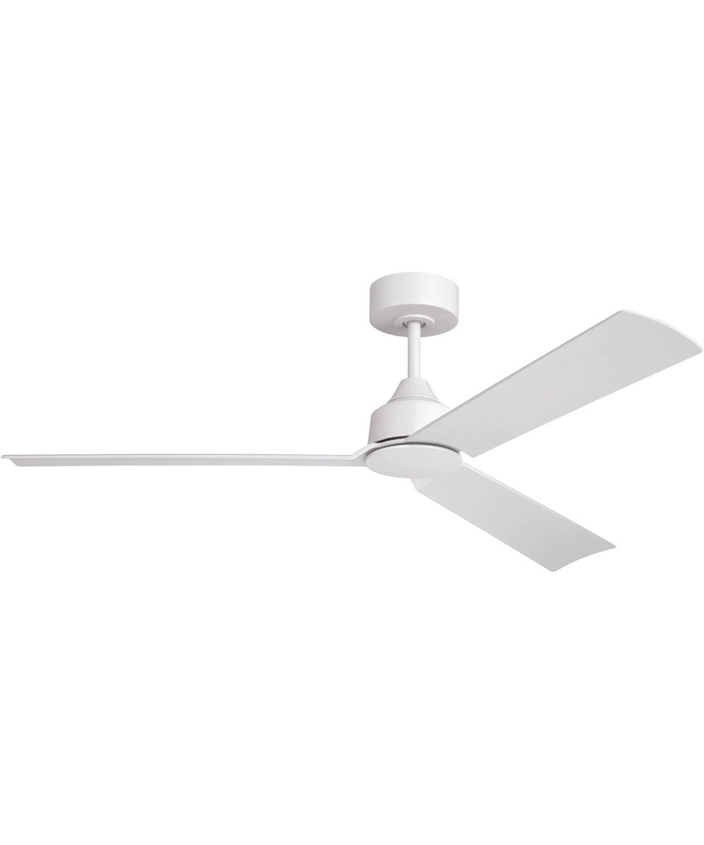 Charming 52" 3-Blade Indoor/Outdoor Damp Rated Ceiling Fan Fan White
