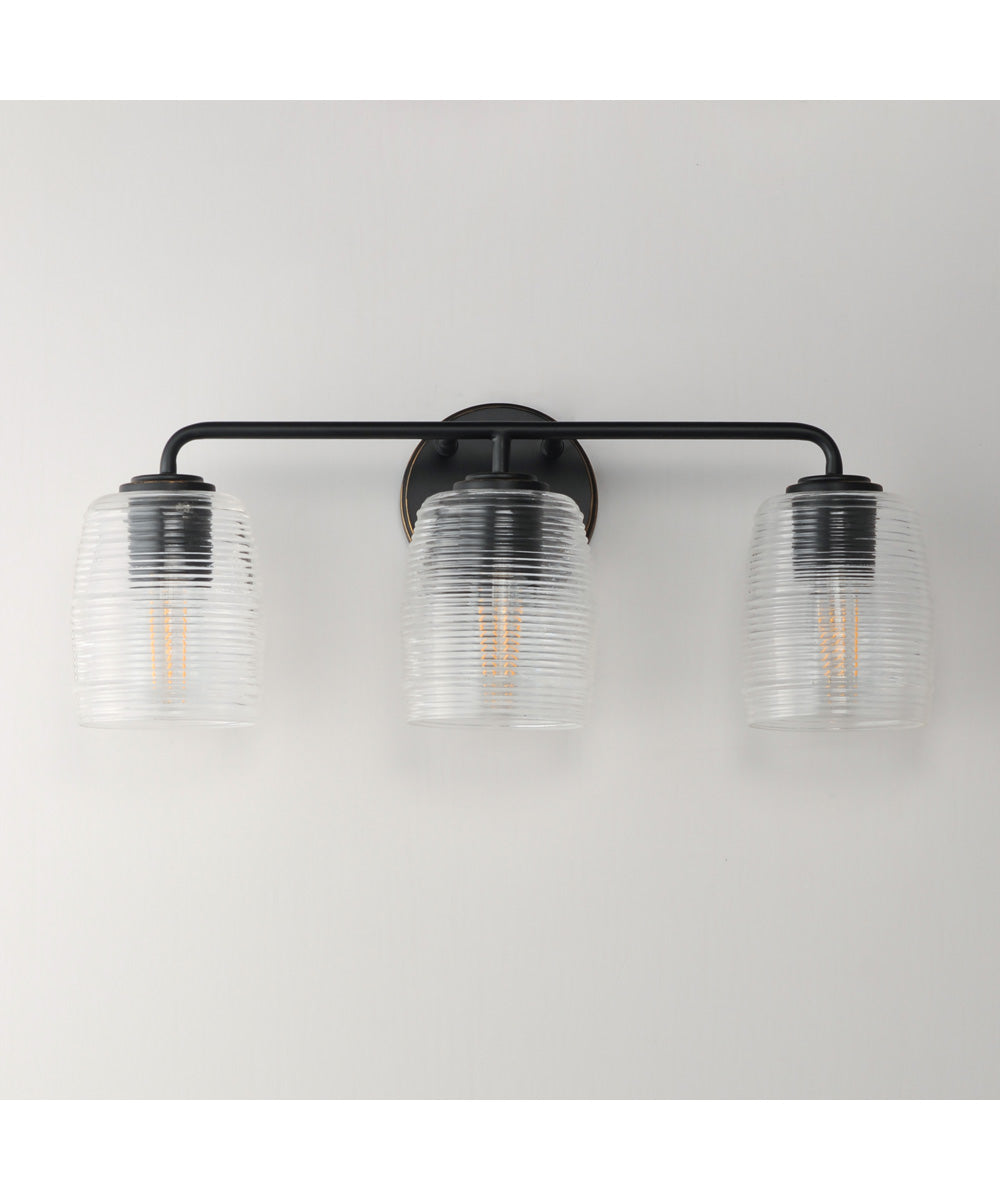 Honey 3-Light Bath Vanity Kentucky Bronze