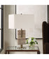 Turning Point Travertine Table Lamp