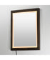 Sawyer 24 inchx32 inch Walnut Framed LED Mirror Walnut