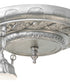 16" Wide Victorian Ruffle 3 Light Semi-Flushmount