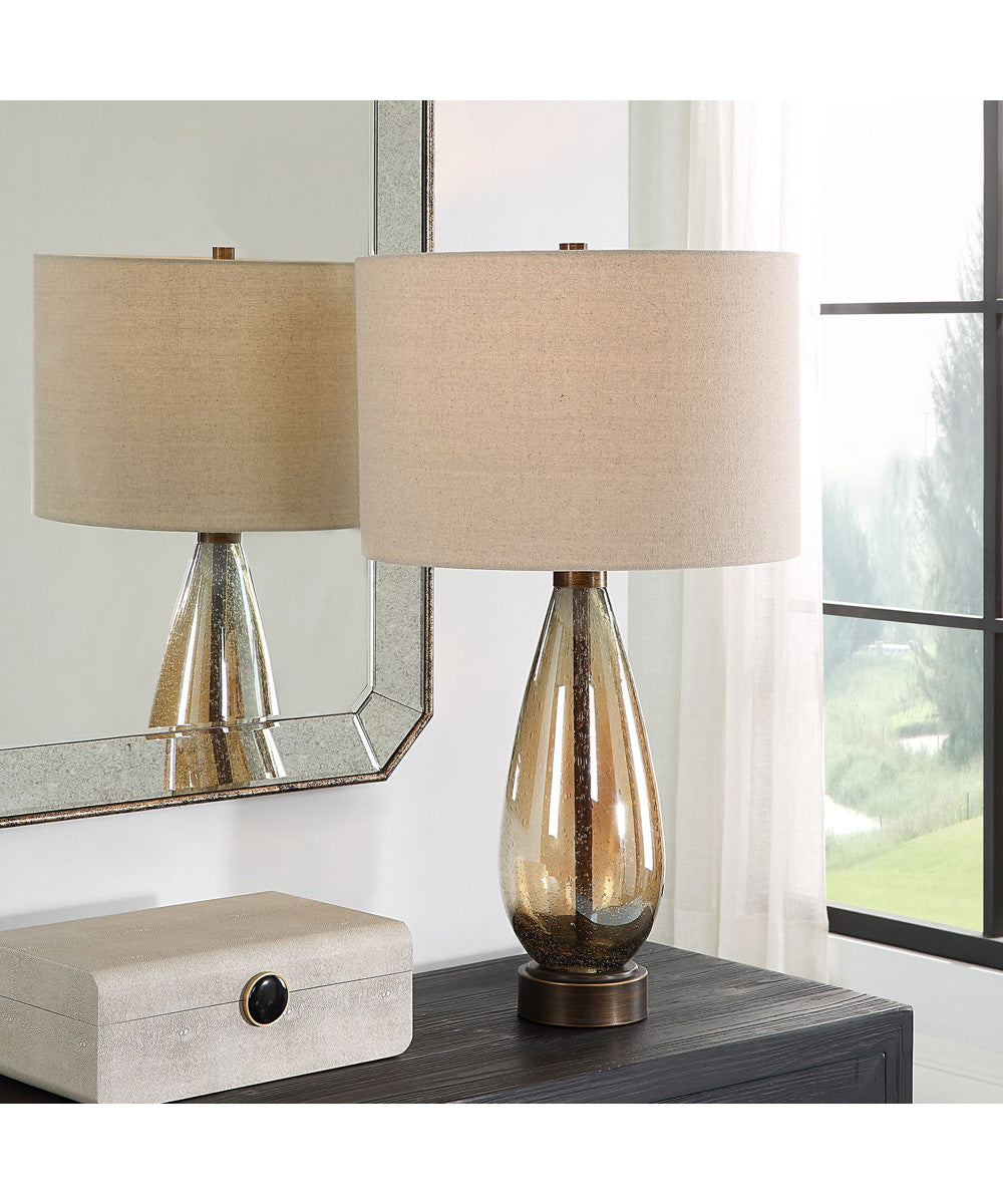 Baltic Teardrop Glass Table Lamp