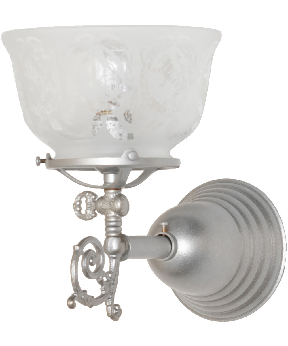 7" Wide Gas & Electric Wreath & Garland Wall Sconce