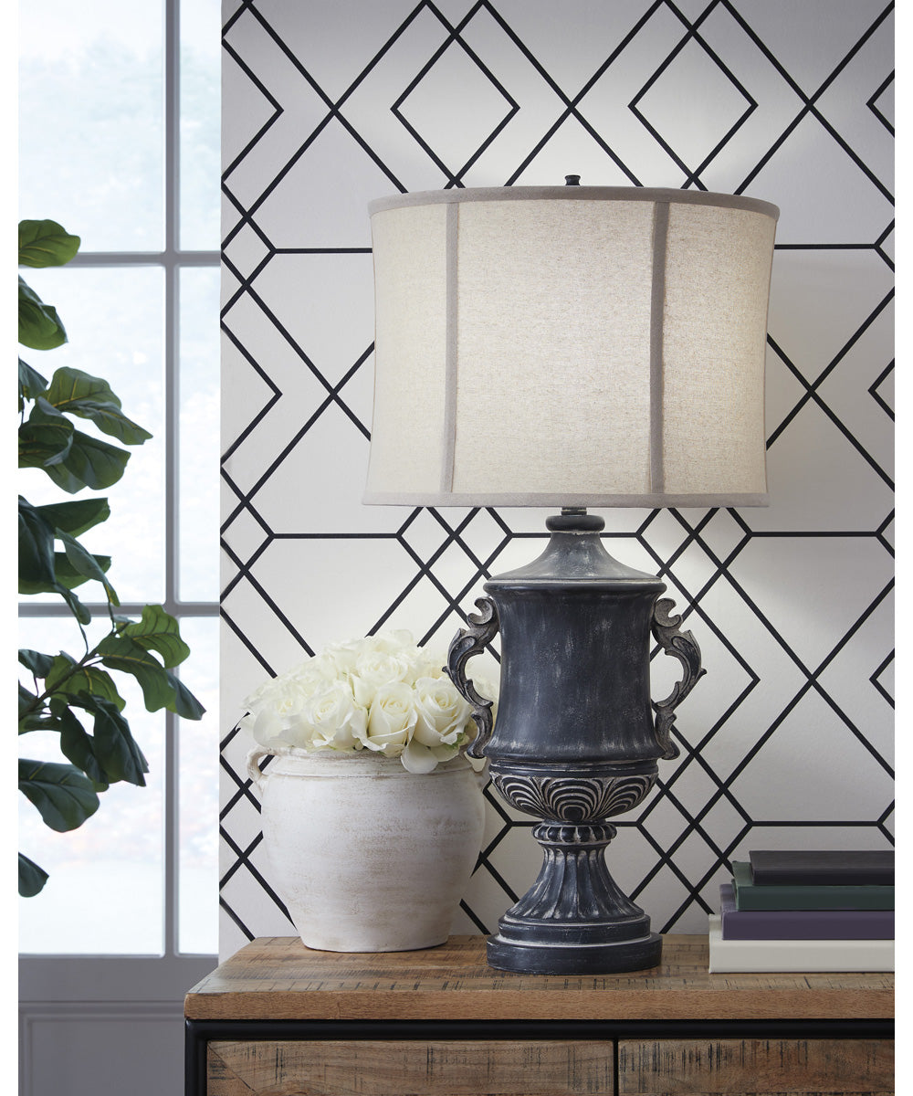 Morvanford Poly Table Lamp Antique Black