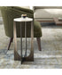 Accent Table in Marble Brass Bronze