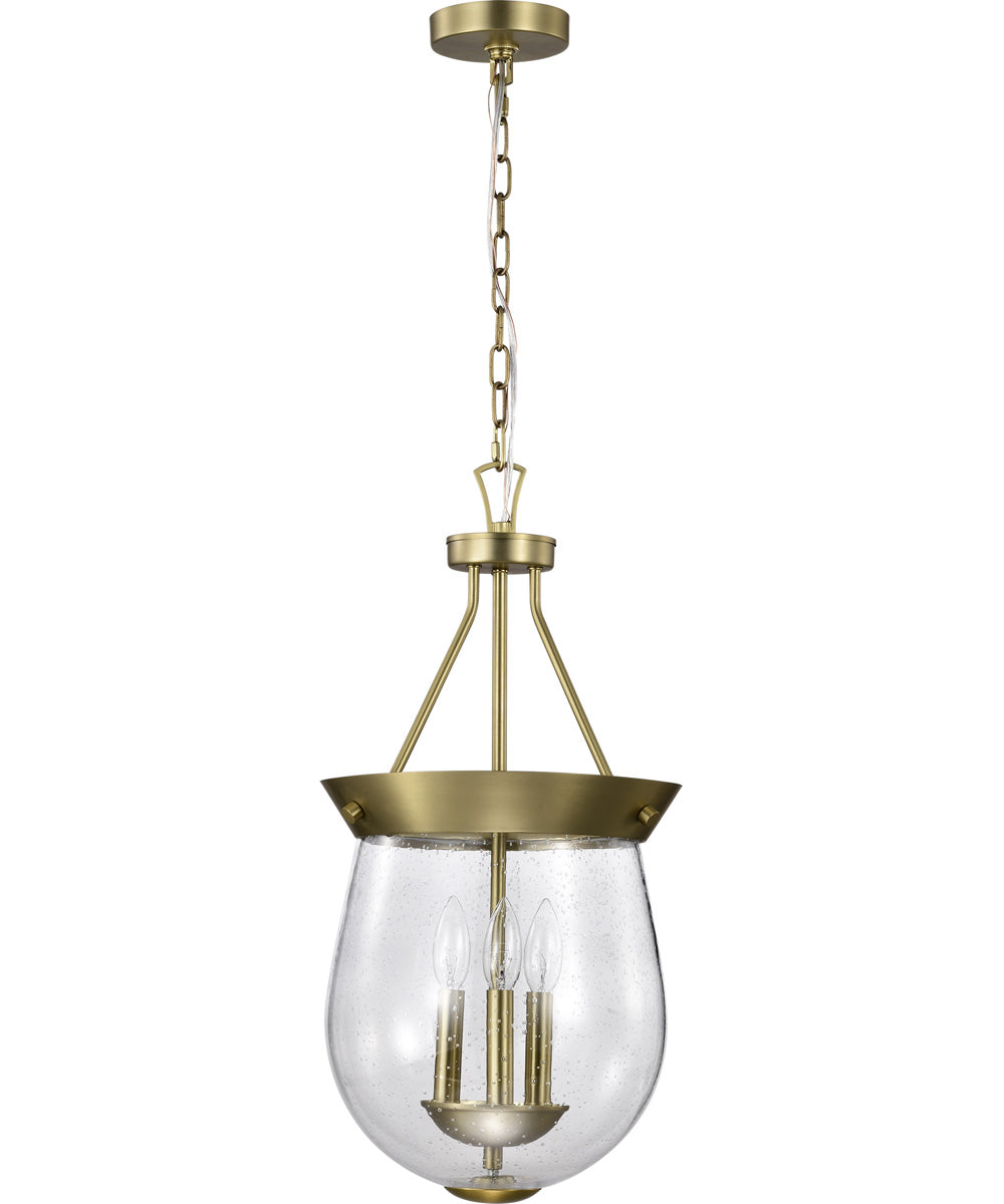 Boliver 3-Light Pendant Vintage Brass
