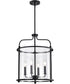 Yorktown 4-Light Pendant Matte Black