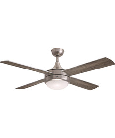 Quattro 52 inch 4-Blade Fan w LED Satin Nickel
