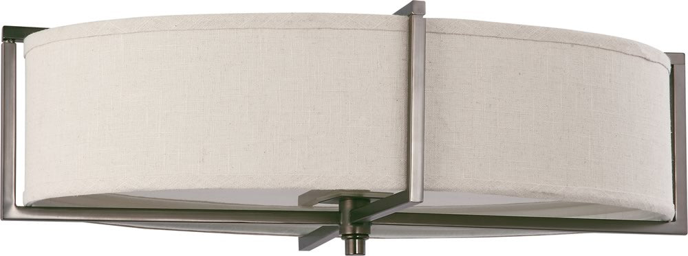 16"W Portia 6-Light Close-to-Ceiling Hazel Bronze