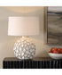 Hartley White Petal Table Lamp
