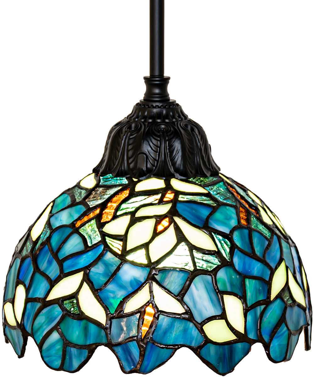 8" Wide Nightfall Wisteria Pendant