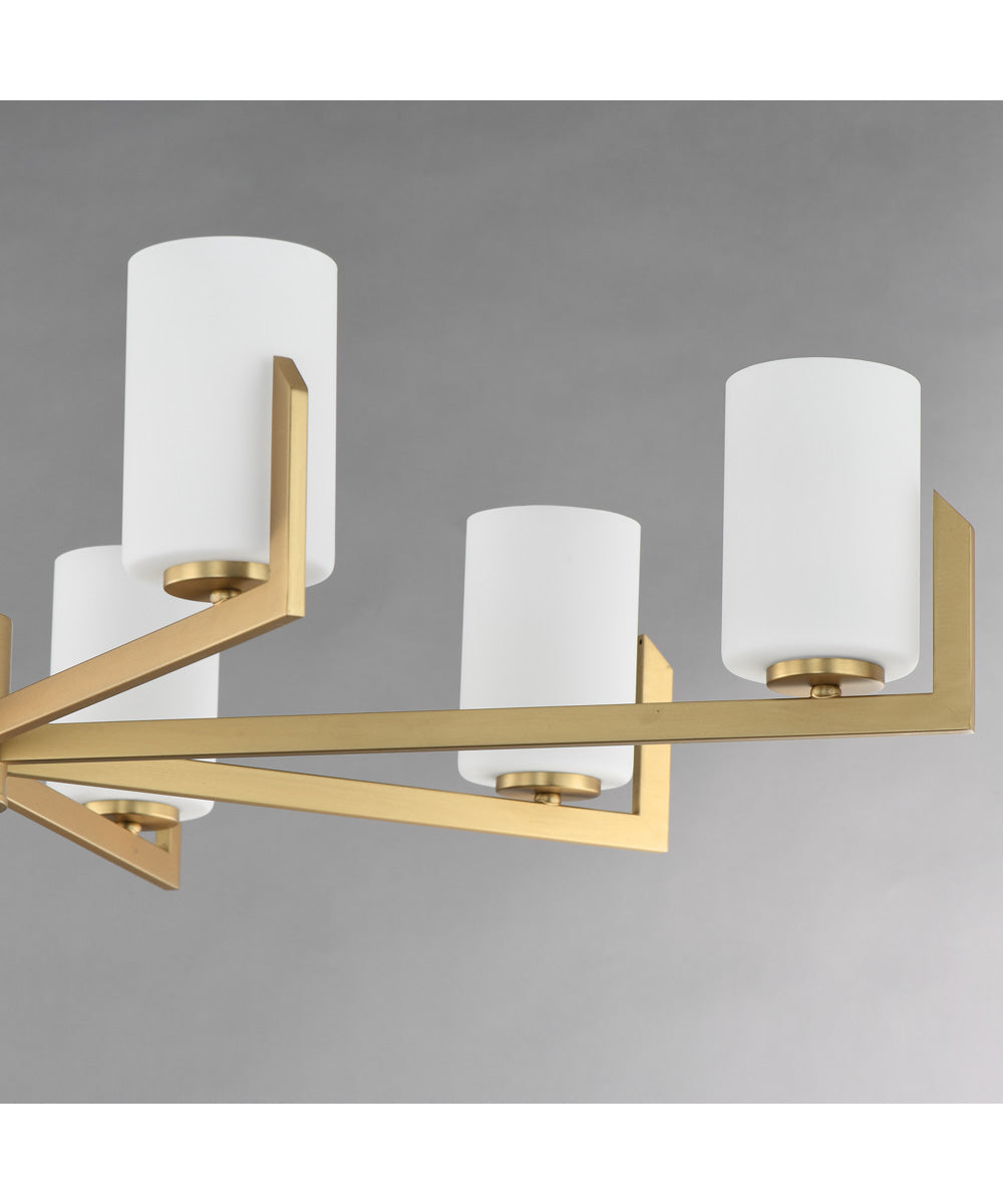 Dart 5-Light Chandelier Natural Aged Brass