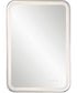 Crofton Lighted Nickel Vanity Mirror