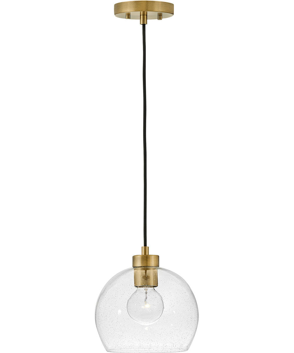 Rumi 1-Light Small Single Light Pendant in Lacquered Brass