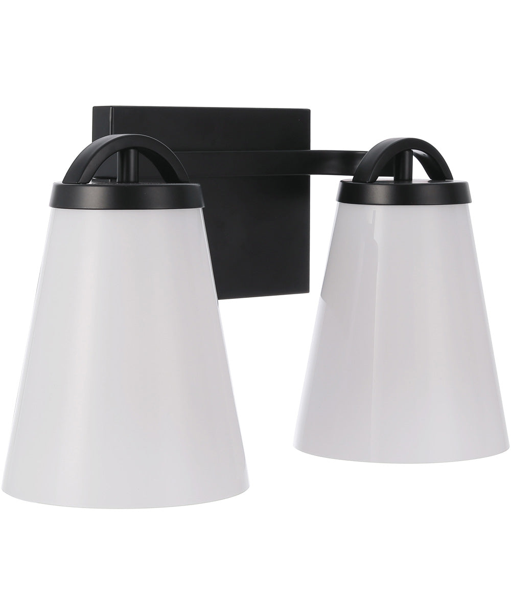 Zane 2-Light Lighting Flat Black
