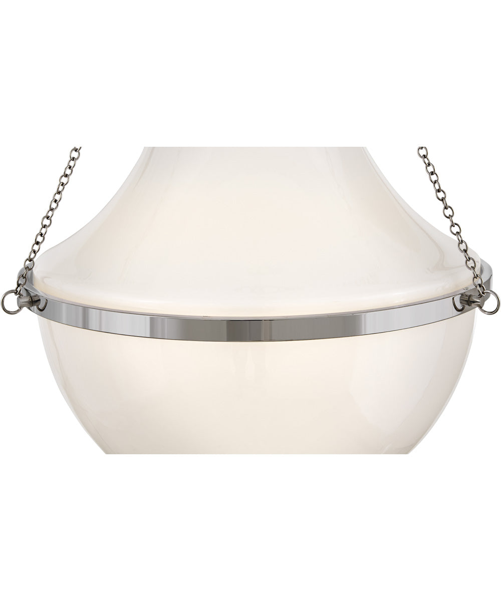 Collins 1-Light Large Pendant in Polished Nickel