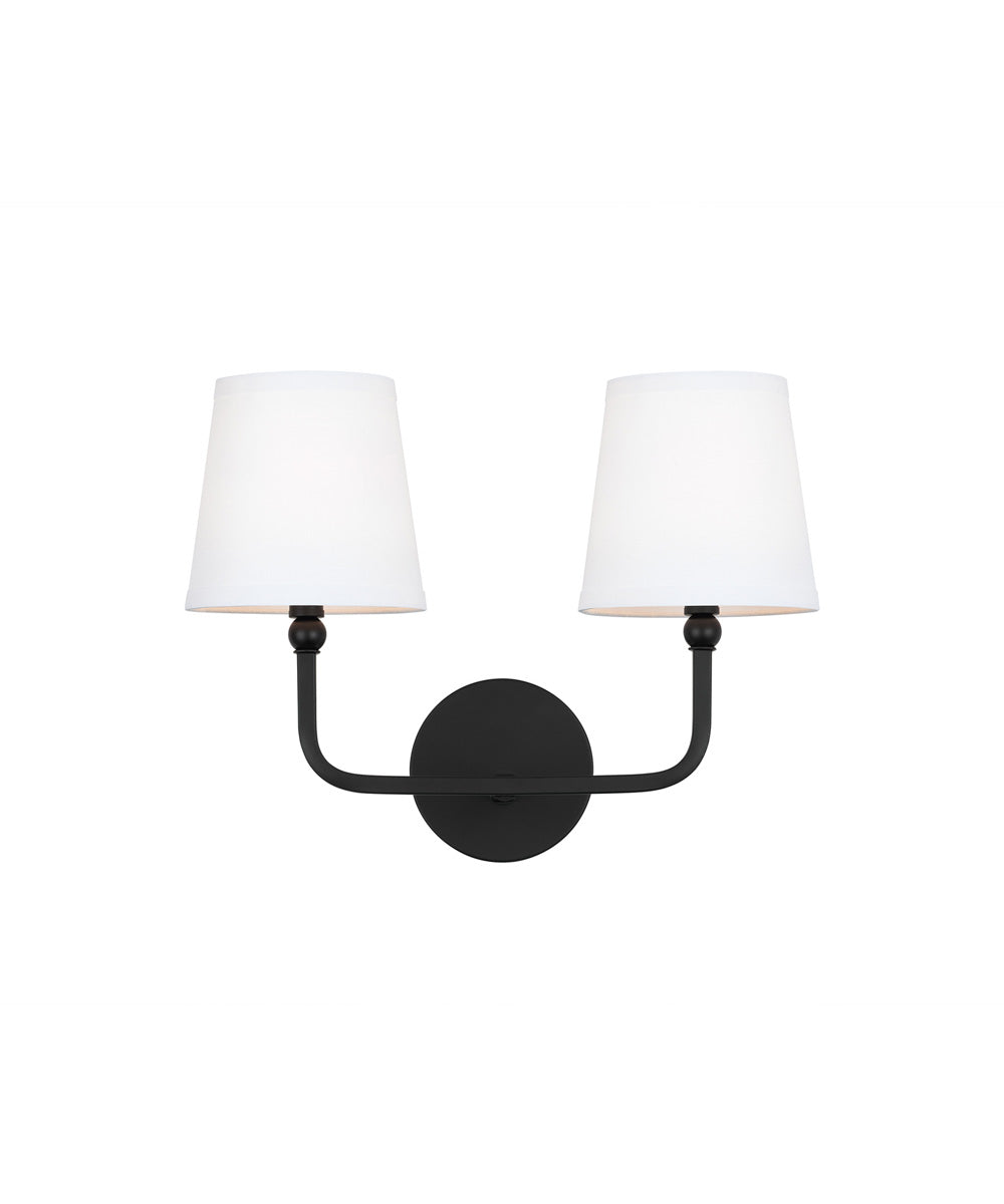 Dawson 2-Light Vanity Matte Black