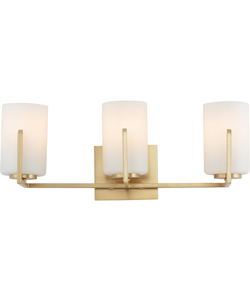 Dart 3-Light Bath Vanity Natural Aged Brass