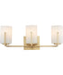 Dart 3-Light Bath Vanity Natural Aged Brass