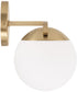 Oliver 2-Light Vanity Matte Brass