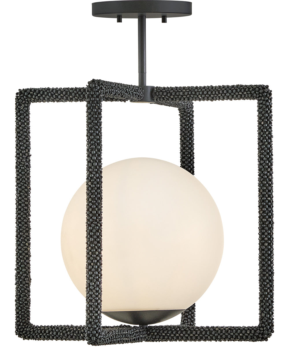 Keona 1-Light Medium Convertible Semi-Flush Mount in Painted Black Oxide