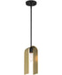 U Turn 1 Light Pendant Matte Black