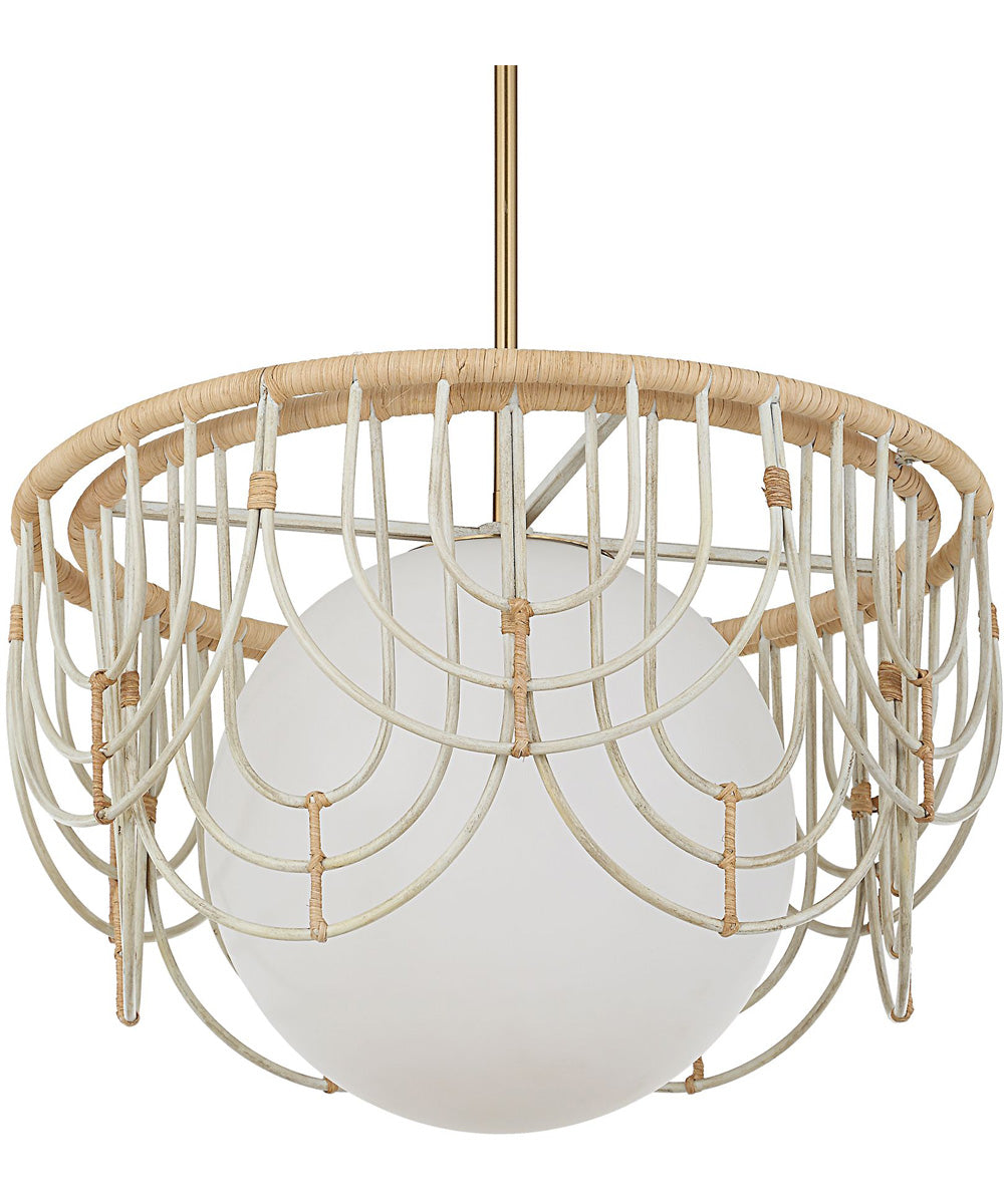 Arches 1 Light Rattan Pendant